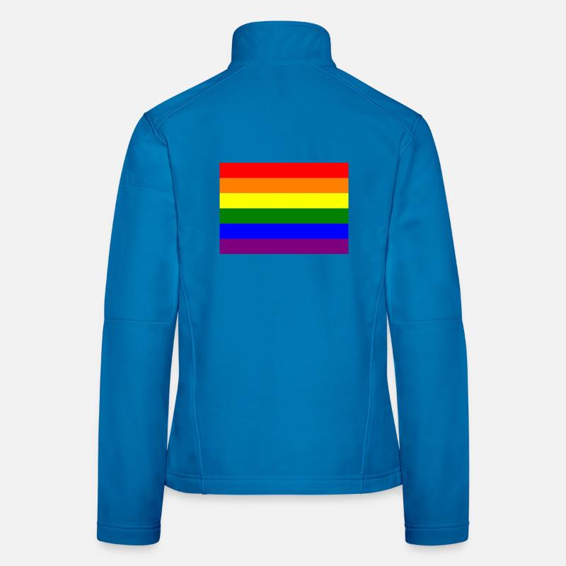 Pride Regenbogen Flaggendesign Frauen Softshelljacke