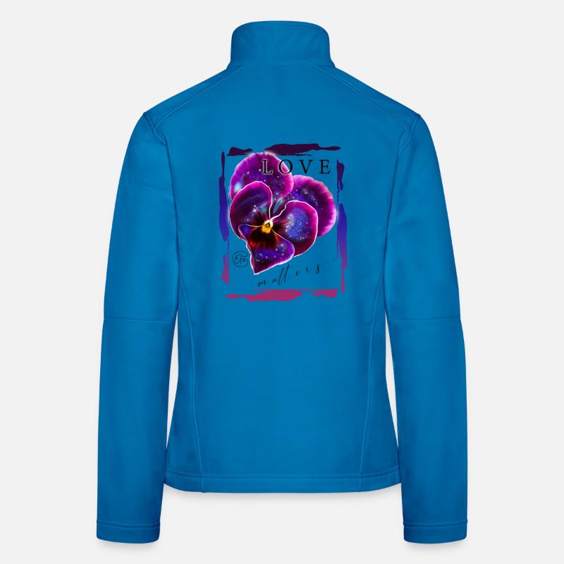 Violet with galaxy for romantics Valentine's day Women's Softshell Jacket