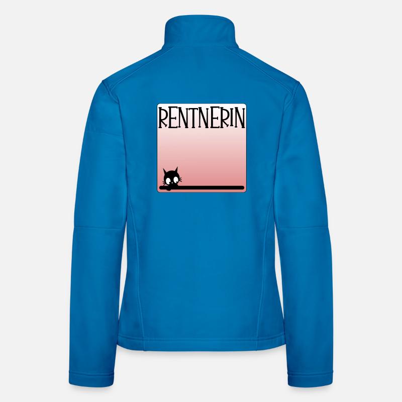 Katzen Rentnerin - Rente - Frauen Softshelljacke - Lichtblau