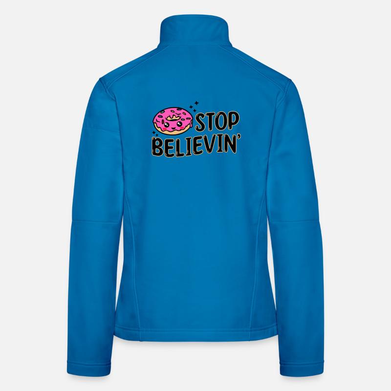 Süßigkeiten Naschen Statement Lecker Donut Frauen Softshelljacke
