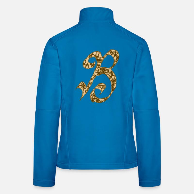 B / Initiale Frauen Softshelljacke