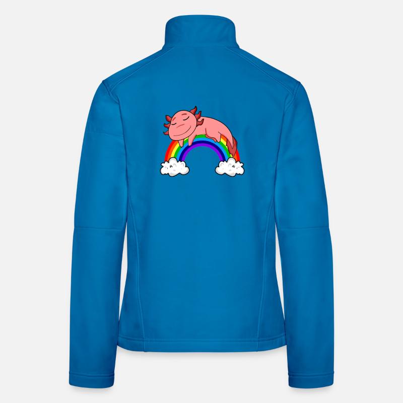 Rainbow Axolotl Women's Softshell Jacket