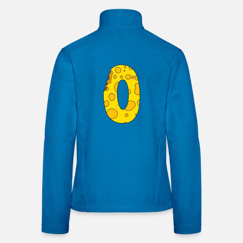 Number 0 Digit Cheese Women's Softshell Jacket
