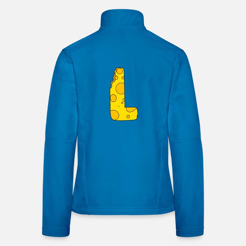 Lettre L Veste en tissu softshell Femme