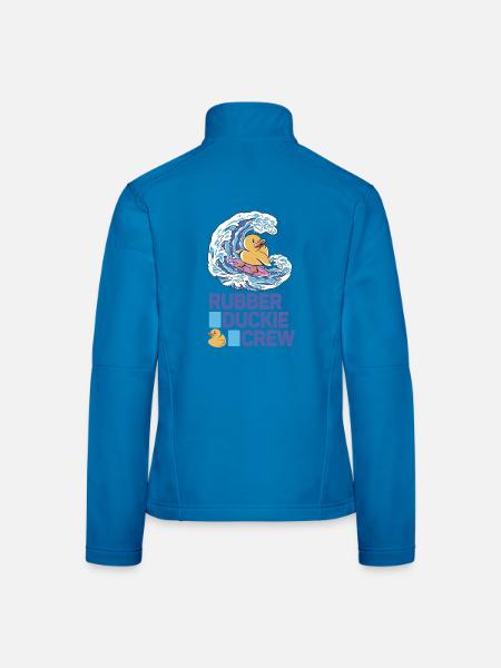 Rubber Duck Rubber Duckie Crew - Frauen Softshelljacke - Lichtblau - Hinten