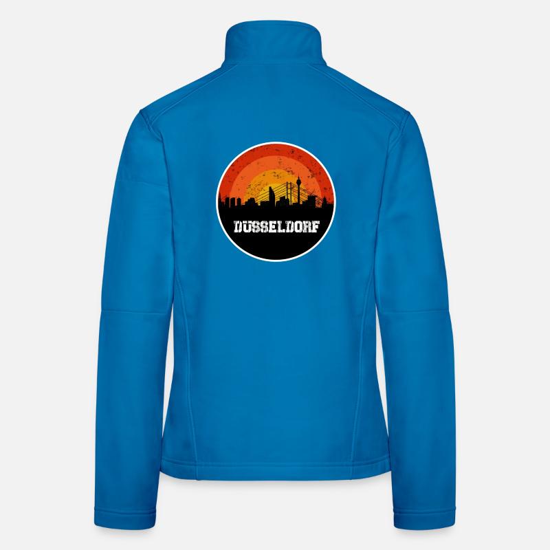 Skyline Düsseldorf Veste en tissu softshell Femme