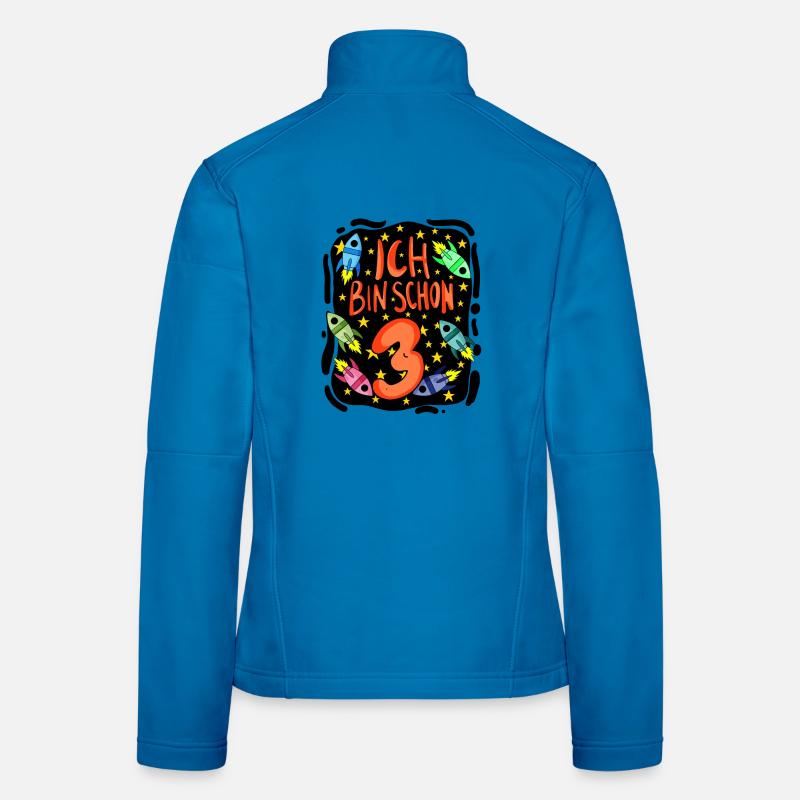 3 Jahre alt Junge - 3 Geburtstag - Ich bin 3 Frauen Softshelljacke