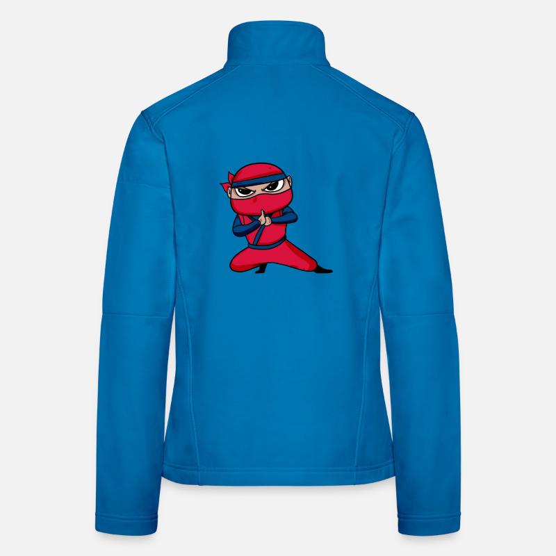 Ninja Rouge Veste en tissu softshell Femme