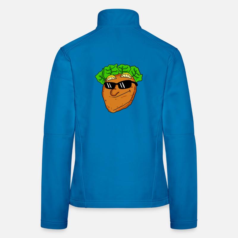 Cool schnitzel with sunglasses Women's Softshell Jacket