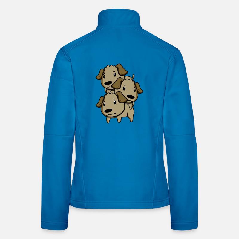 Niedliche Hunde Frauen Softshelljacke