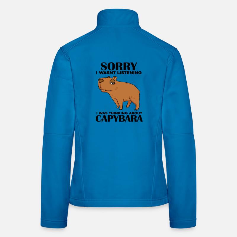 Capybara Wasserschwein - Frauen Softshelljacke - Lichtblau