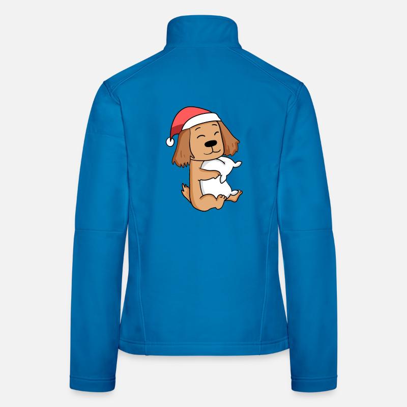 Deutsch Cocker Spaniel Dog Christmas Sleep Women's Softshell Jacket