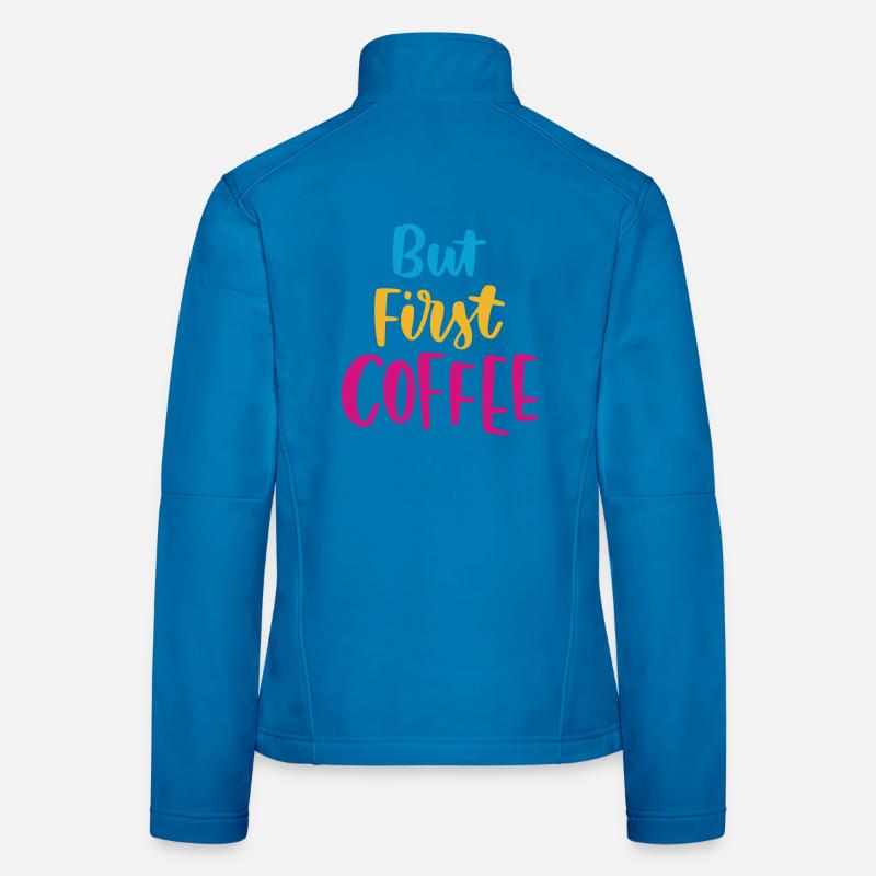 Mais premier café Veste en tissu softshell Femme
