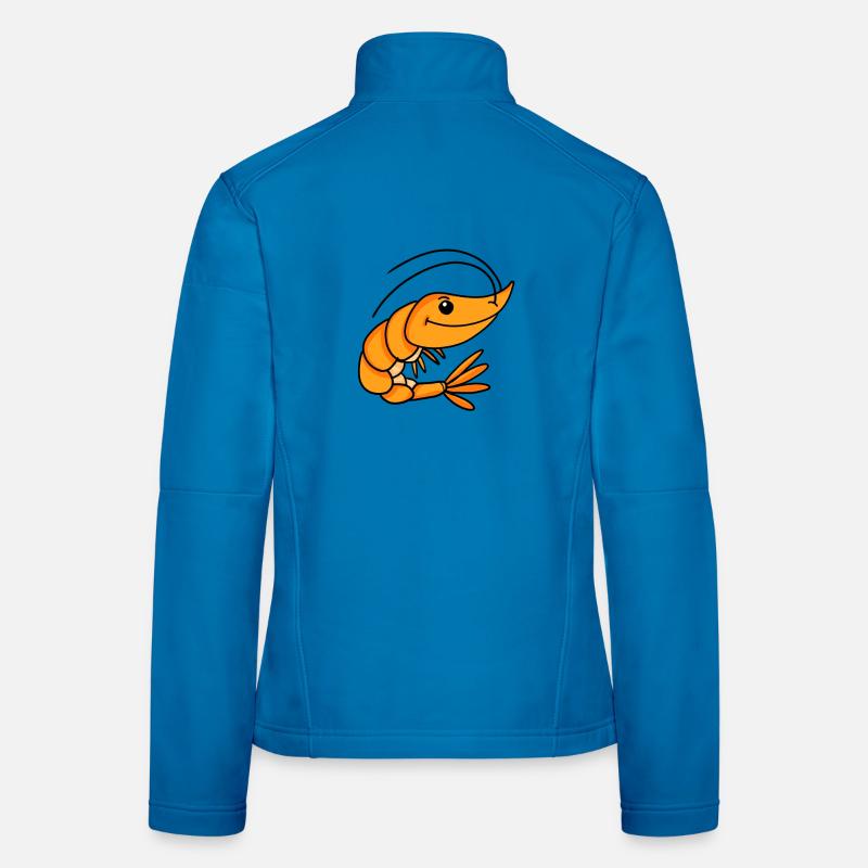 Garnele Garnelen - Frauen Softshelljacke - Lichtblau