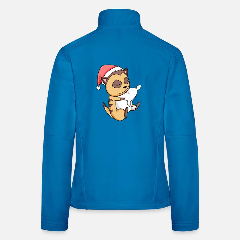 Suricate Noël Sommeil Sommeil Veste en tissu softshell Femme