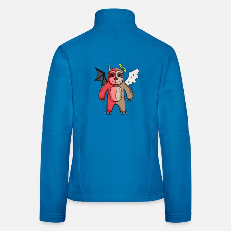 Faultier - Engel und Teufel Frauen Softshelljacke