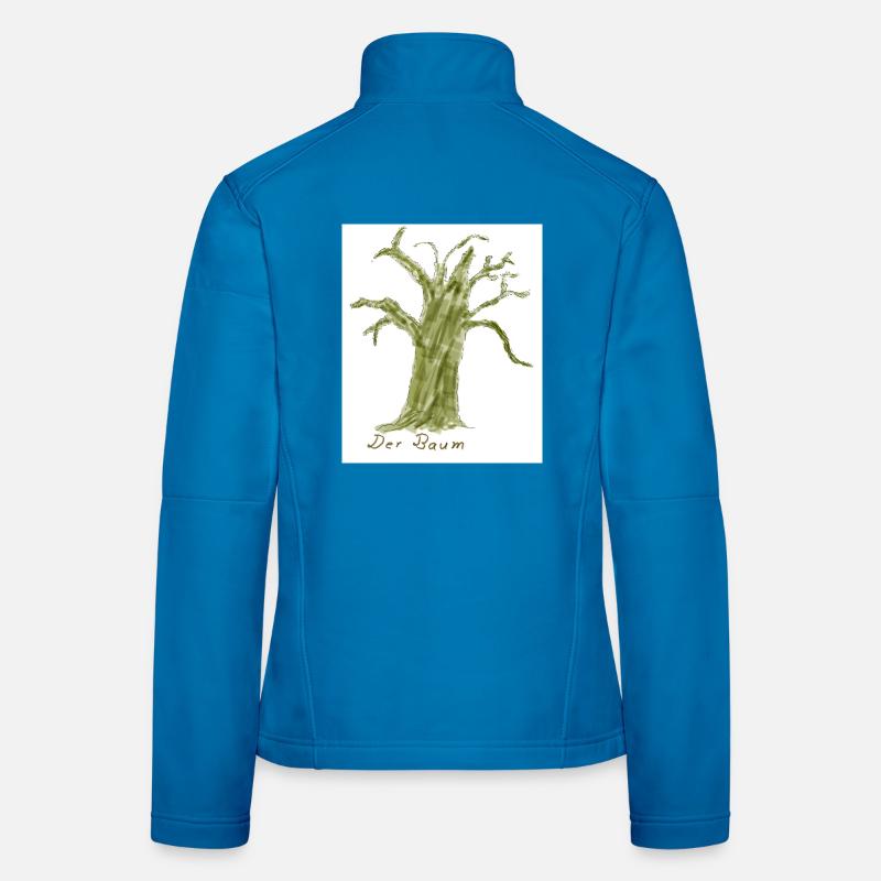 Der Baum Watercolor Tree Women's Softshell Jacket
