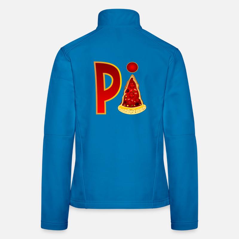 PIZZA MATHEMATIK - PI - Frauen Softshelljacke - Lichtblau