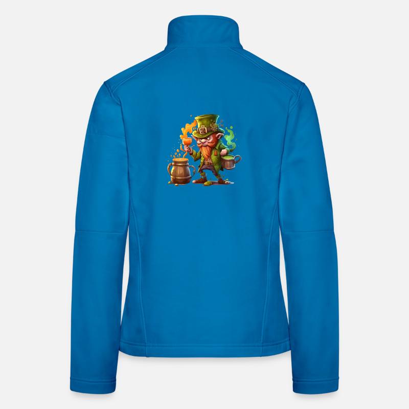 Grinning Leprechaun Goblin Women's Softshell Jacket