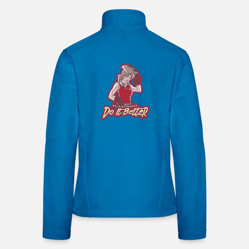 Welding Power Woman – Do It Better - Women's Softshell Jacket - light blue