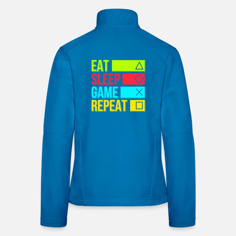 Manger le jeu de sommeil Répéter Veste en tissu softshell Femme