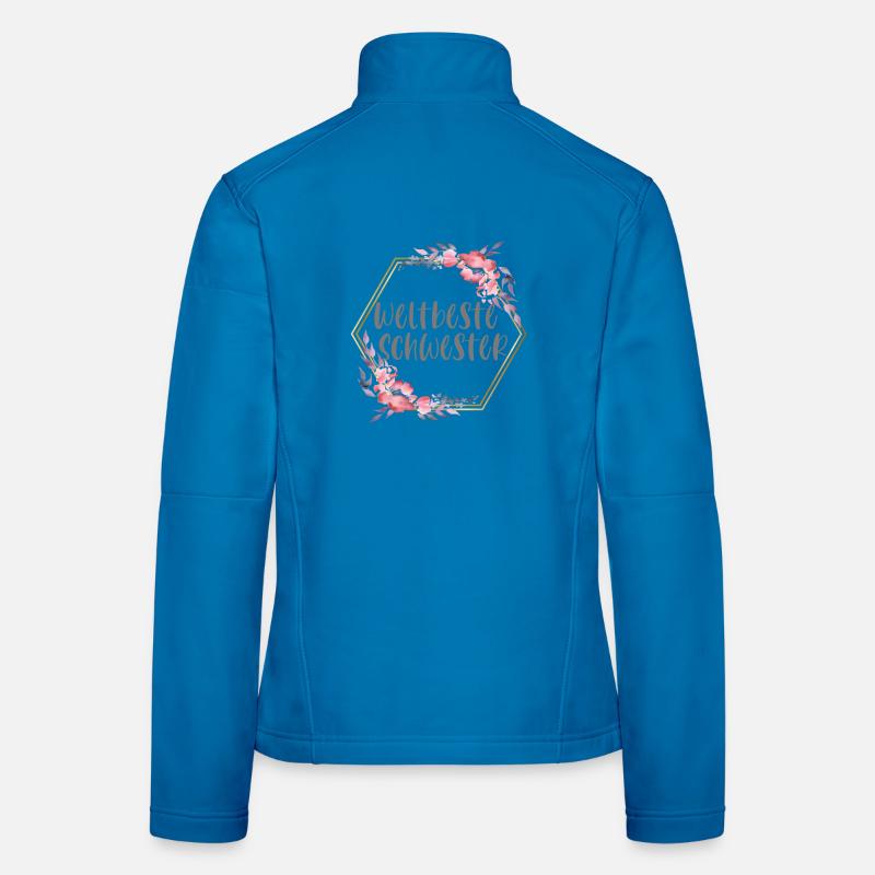 Weltbeste Schwester Schwesterherz Geschenk Frauen Softshelljacke
