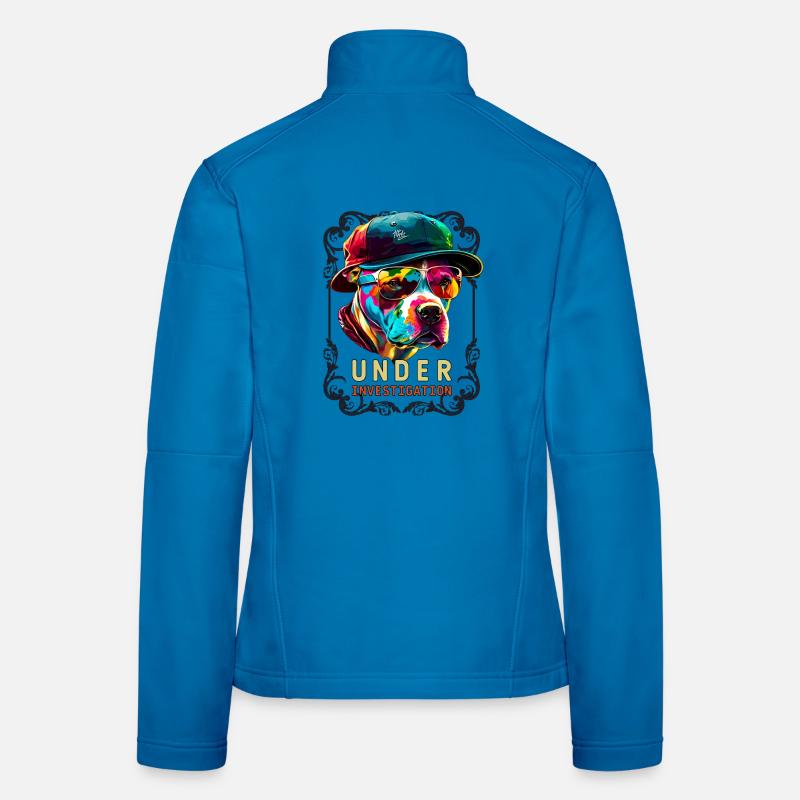 Pitbull under investigation - Frauen Softshelljacke - Lichtblau