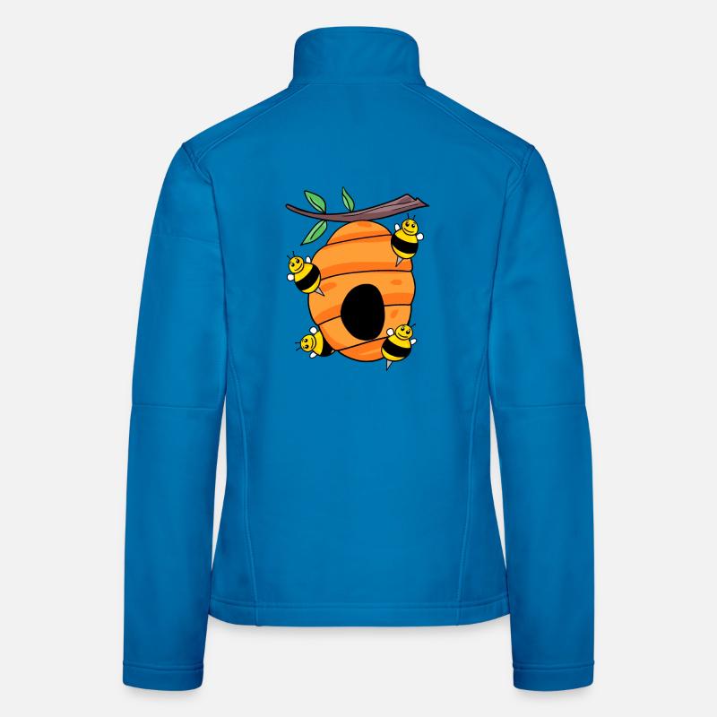 Nid d’abeilles nid d’abeilles nid de guêpes nid de guêpes Veste en tissu softshell Femme