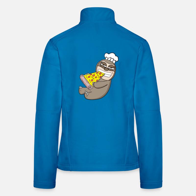Gourmet Sloth Pizza Veste en tissu softshell Femme
