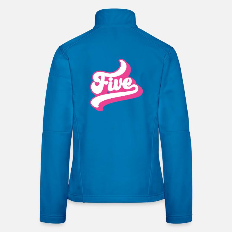 Cinq 5e anniversaire pour les filles de 5 ans Veste en tissu softshell Femme