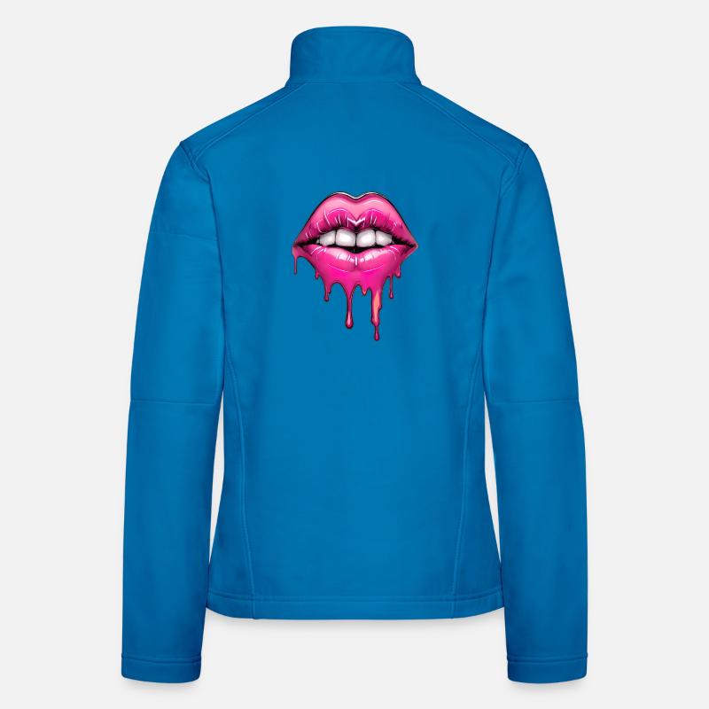 Lèvres Veste en tissu softshell Femme