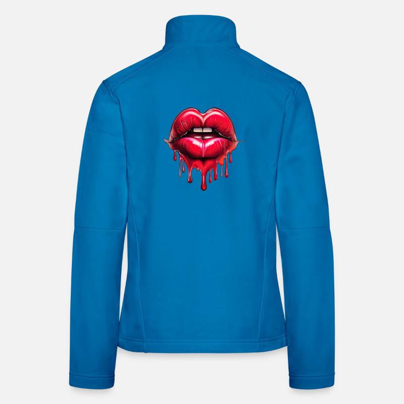 Lèvres Veste en tissu softshell Femme