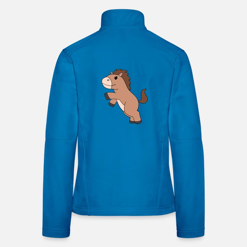 Cheval mignon Veste en tissu softshell Femme