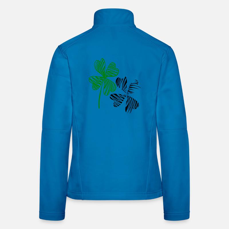 Trèfles, bonheur Veste en tissu softshell Femme