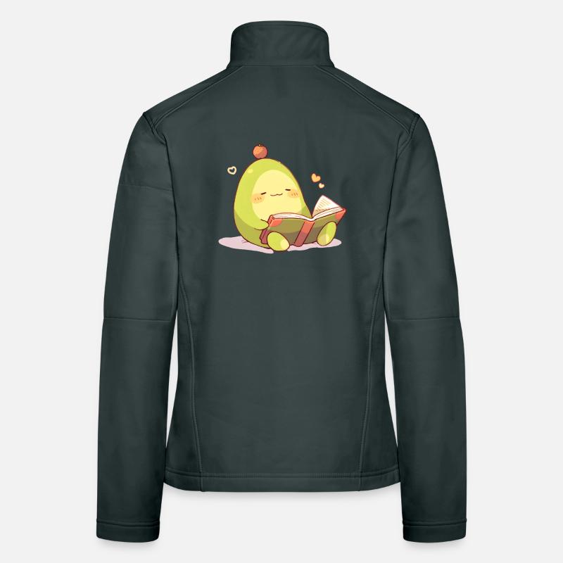 Avocado Leseheld – Kuschelnde Buchzeit Frauen Softshelljacke