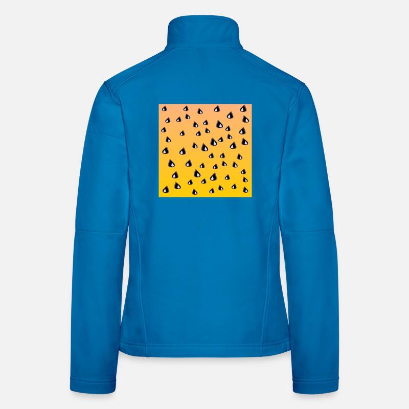 Motif de pastèque jaune LÉGUMES MANGEANT DES GRAINES Veste en tissu softshell Femme