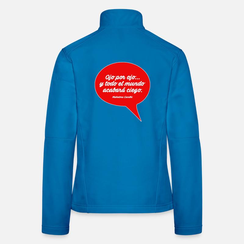 An eye for an eye - Women's Softshell Jacket - light blue