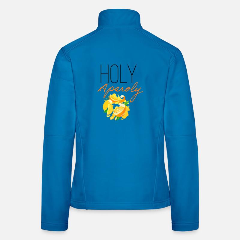 Holy Aperoly Cocktail Summer Party Design - Women's Softshell Jacket - light blue