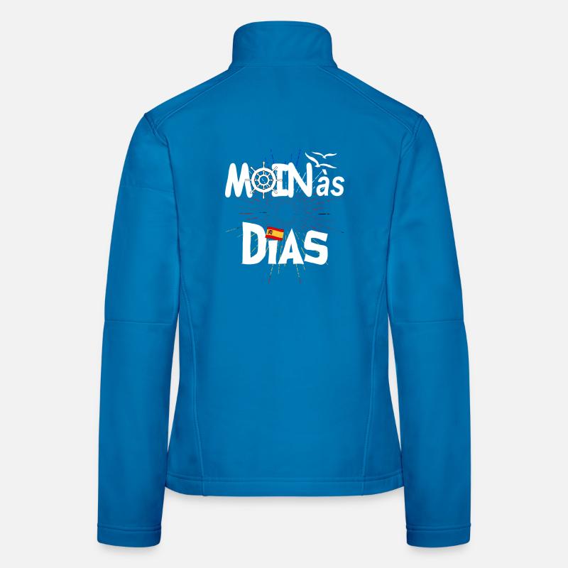 MOINas Dias - Frauen Softshelljacke - Lichtblau