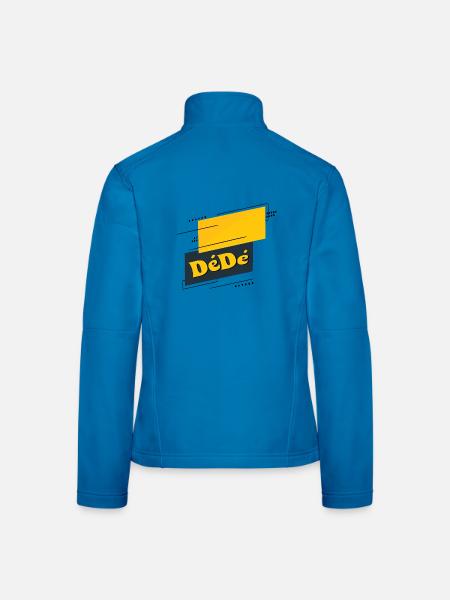 Dédé - Veste en tissu softshell Femme - bleu clair - Dos