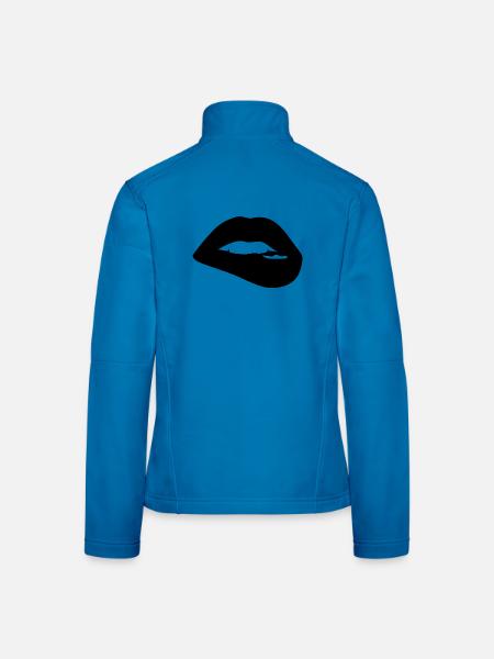 Versuchung - Frauen Softshelljacke - Lichtblau - Hinten