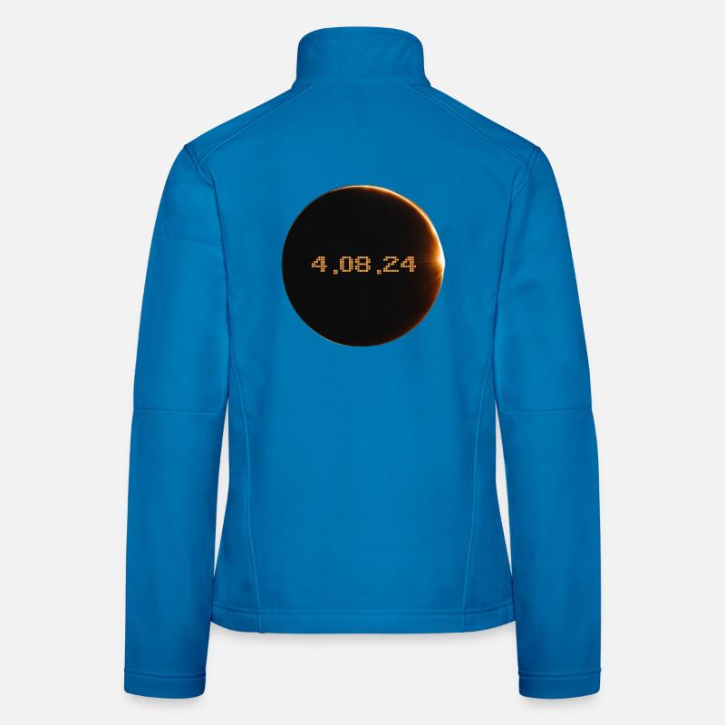 Eclipse de Soleil 2024 Veste en tissu softshell Femme