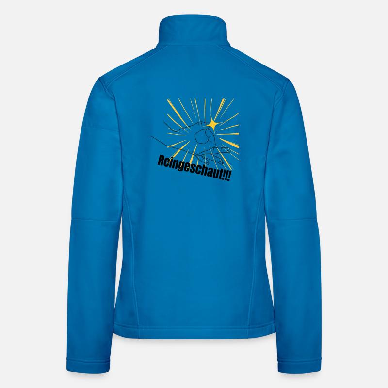 Poing de force dans l’auréole Veste en tissu softshell Femme