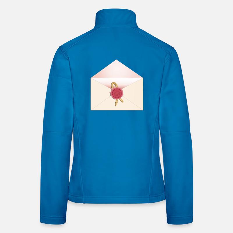 geöffneter Briefumschlag mit Siegel Frauen Softshelljacke
