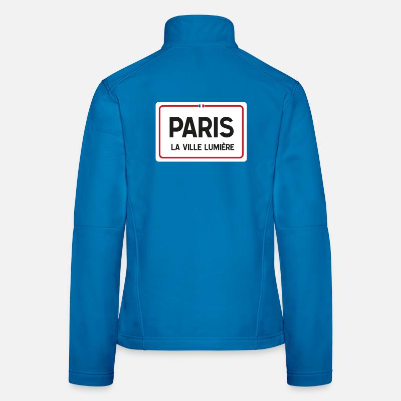 Pariser Ortsschild Frauen Softshelljacke