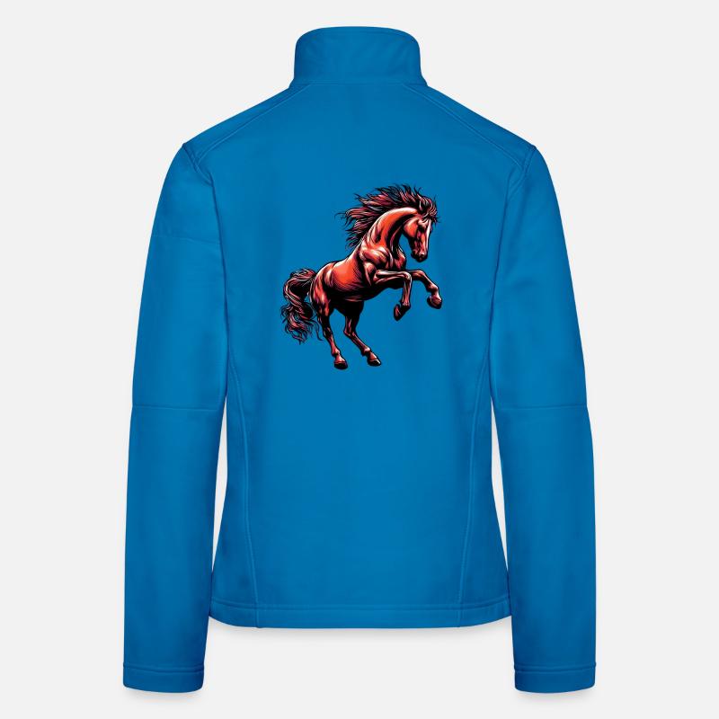 Cheval Veste en tissu softshell Femme