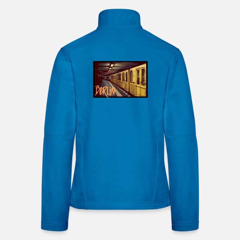 Berlin Underground - Frauen Softshelljacke - Lichtblau