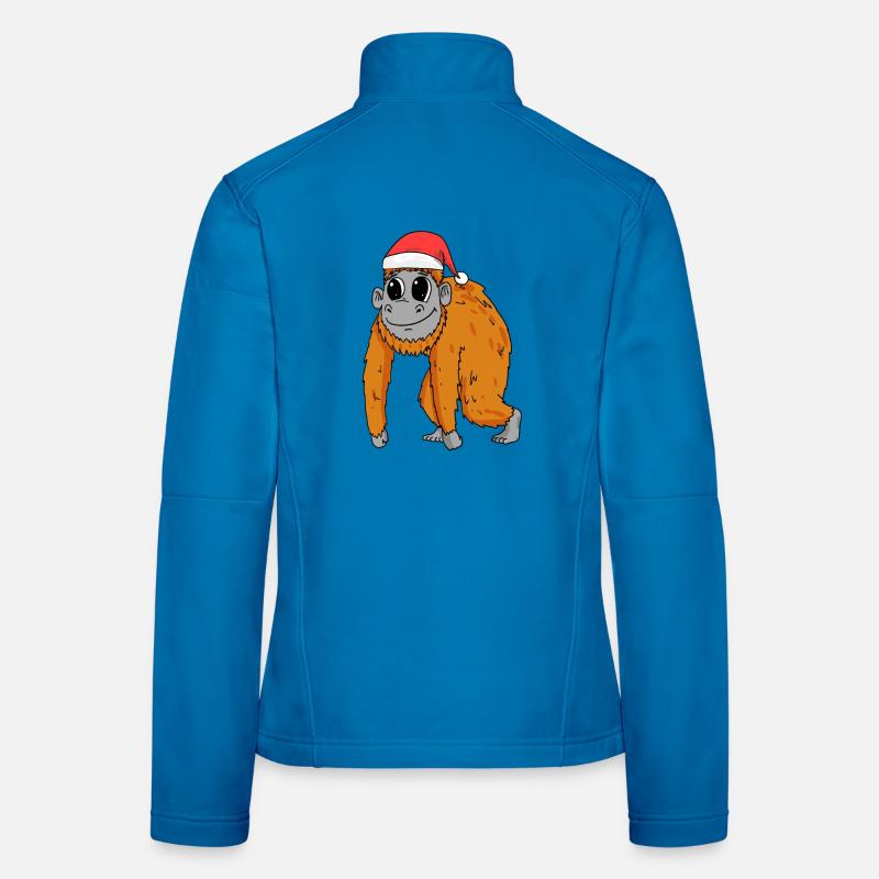 Monkey Christmas Women's Softshell Jacket