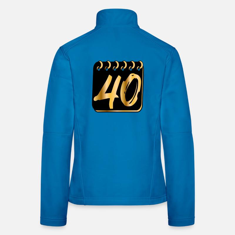 NUMÉRO 40 - Quarante - 40 ans Veste en tissu softshell Femme