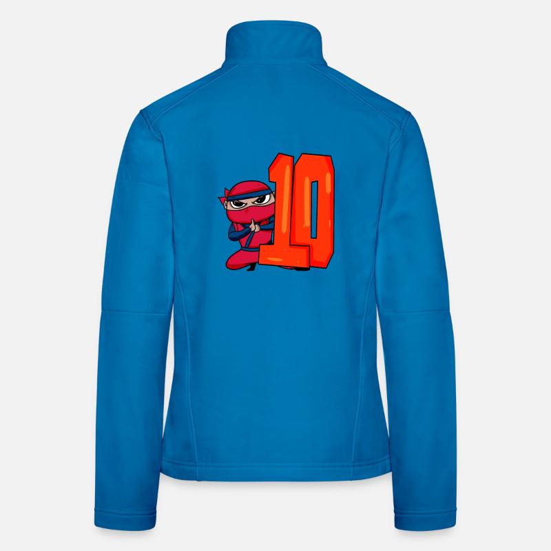 10 Jahre Junge Ninja - 10 Geburtstag - Ich bin 10 Frauen Softshelljacke